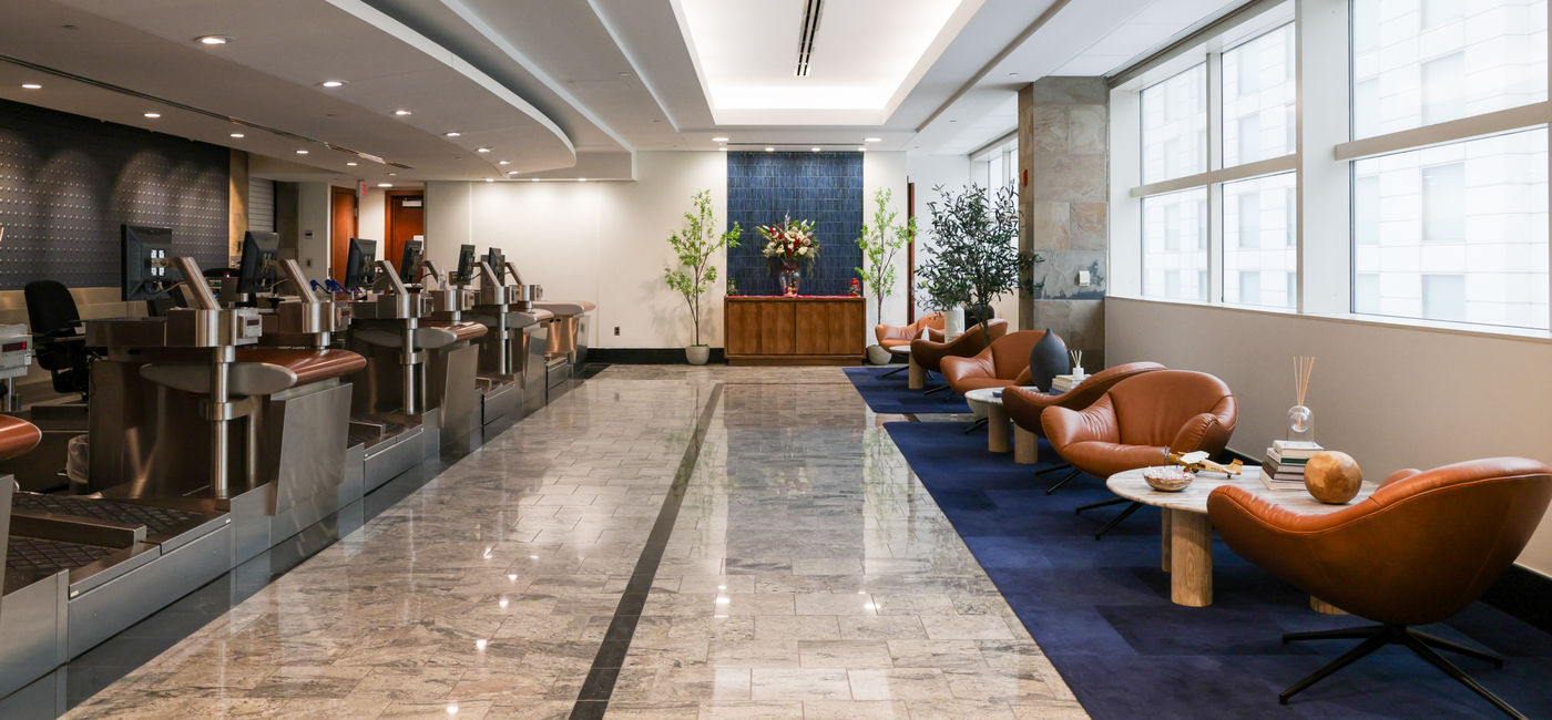 Image: Delta One check-in area at DTW (Photo Credit: Courtesy Delta)