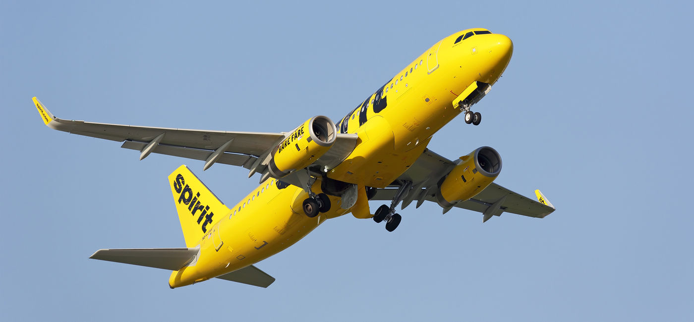 Image: Spirit Airlines Airbus A320 taking off. (photo via gk-6mt / iStock Editorial / Getty Images Plus)