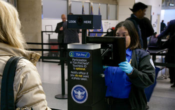 TSA touchless ID checkpoint