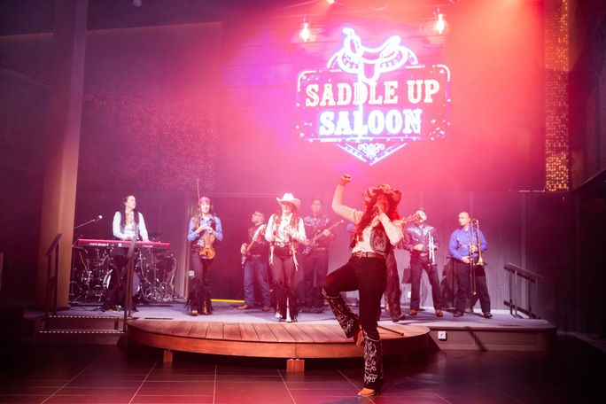 Celebrity Xcel has a new country music dance party called Saddle Up Saloon