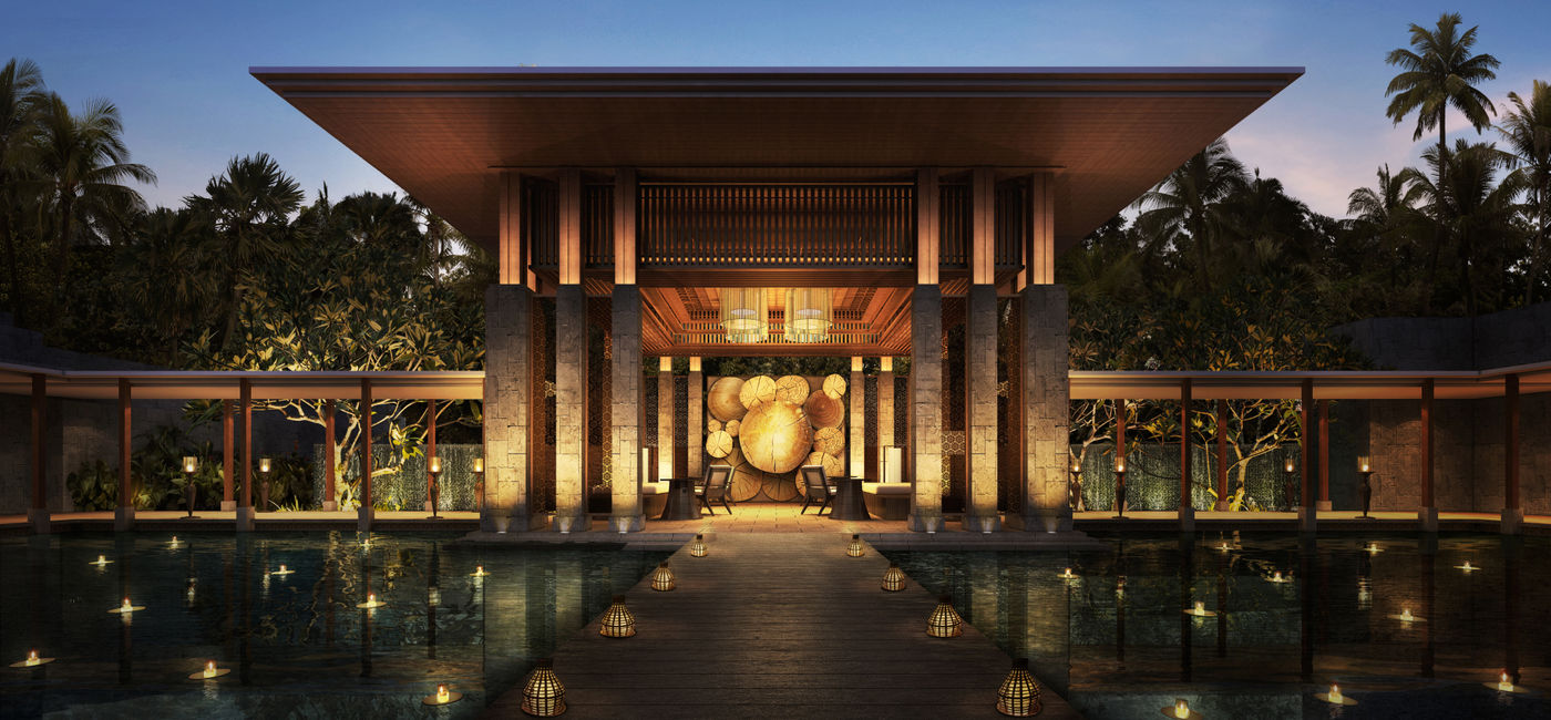 Image: The arrival pavilion at the Regent Bali Canggu. (Photo Credit: Regent Bali Canggu)