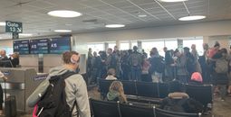 Passengers, Spokane International Airport, spokane airport, airport, gate area, crowded airport