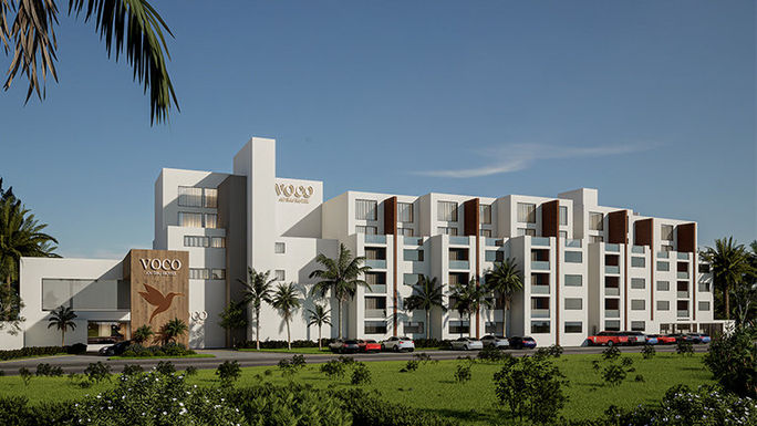 Rendering of a new voco hotel in Mexico. IHG Hotels & Resorts, voco hotels