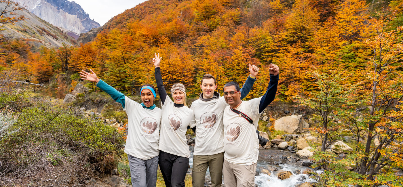 Image: Past winners of the 10 Volunteers For 10 Days contest working to restore a trail in Torres del Paine National Park. (Photo Credit: Courtesy Las Torres Patagonia)