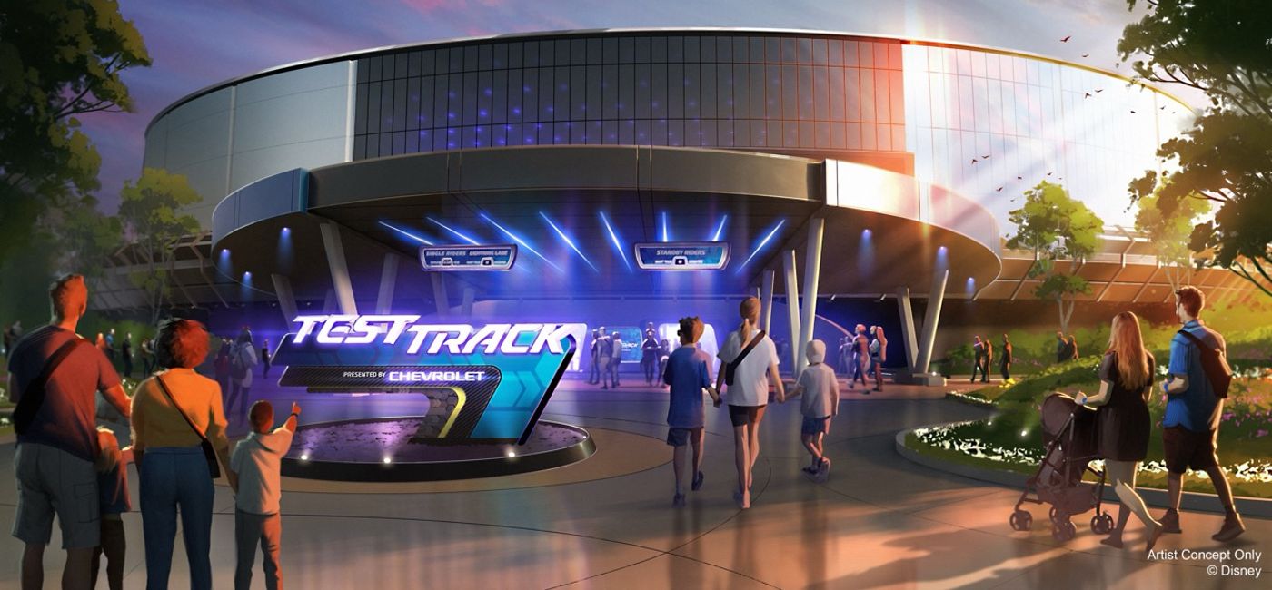 Image: Rendering of Test Track. (Photo Credit: Walt Disney World Resort Media)