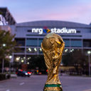 World Cup trophy outside of NRG Stadium in Houston, Texas