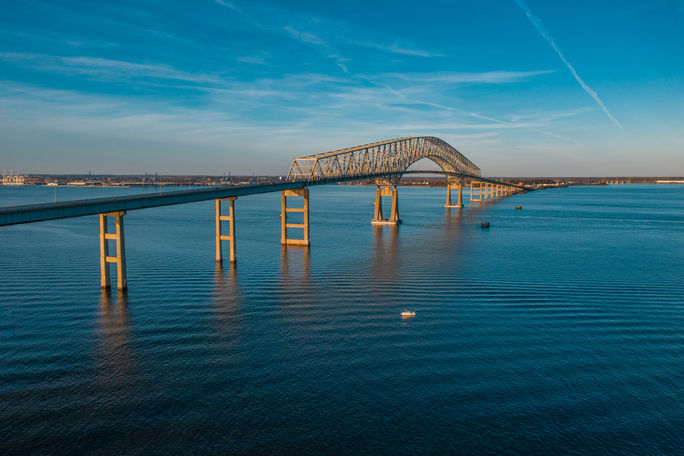 Francis Scott Key Bridge in Baltimore, Maryland