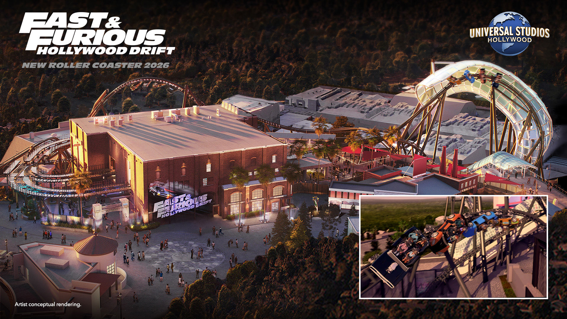 Universal Studios Hollywood Unveils - Image Rendering Of The New Fast Furious Hollywoo 