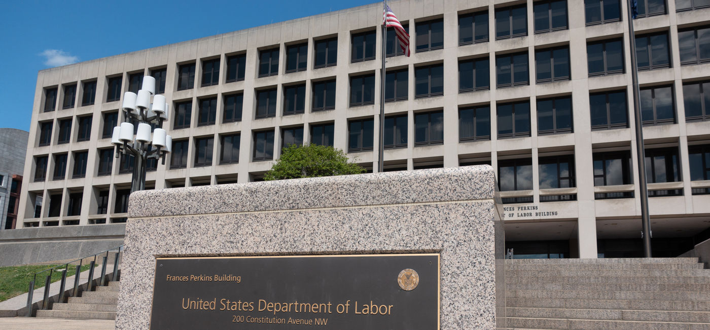 Image: US Department of Labor building in Washington, DC. (Photo Credit: Adobe/Robert)