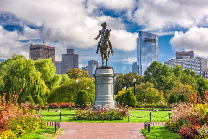 Boston Common public park in Boston, Massachusetts