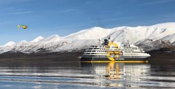 Quark Expeditions took guests on flightseeing excursions over Axel Heiberg Island in the remote Canadian Arctic