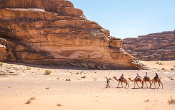 G Adventures Jordan Wadi Rum Desert Camel Ride