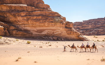 G Adventures Jordan Wadi Rum Desert Camel Ride