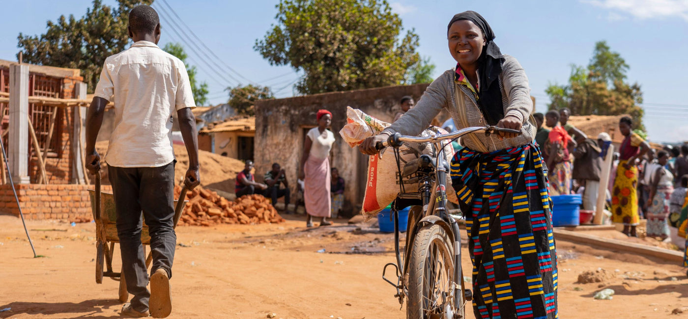 Image: A woman in Malawi with a World Bicycle Relief bike. Intrepid's Buffalo Ride is raising funds to provide rural women and children with bicycles. (Photo Credit: World Bicycle Relief)