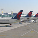 Delta Air Lines planes at JFK Airport