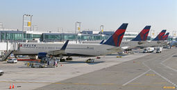 Delta Air Lines planes at JFK Airport