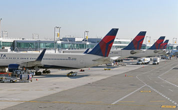 Delta Air Lines planes at JFK Airport
