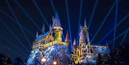 Universal Studios Hollywood, Christmas Harry Potter, Hogwarts, holiday theme parks