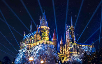 Universal Studios Hollywood, Christmas Harry Potter, Hogwarts, holiday theme parks
