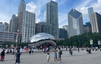 The Bean in Chicago's Millennium Park, chicago bean, chicago illinois, cloud gate chicago