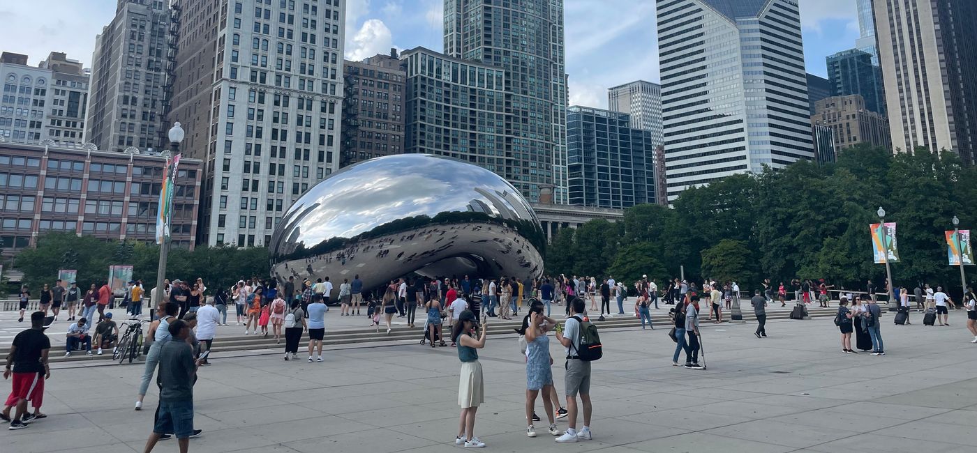 Image: The Bean in Chicago's Millennium Park. (photo by Patrick Clarke)