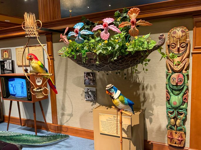 Enchanted Tiki Room animatronics.
