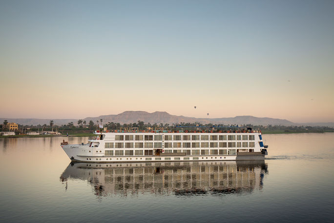 Exterior of the S.S. Sphinx. Uniworld Boutique River Cruises