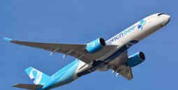 A French bee Airbus A350 mid-flight