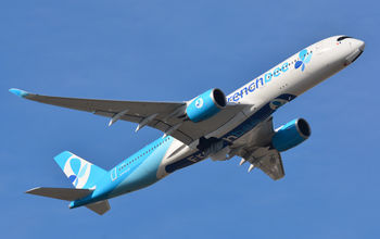 A French bee Airbus A350 mid-flight