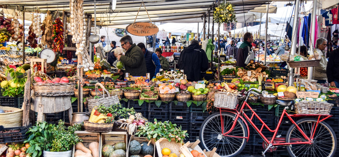 Campo de'Fiori Market, Rome, Italy