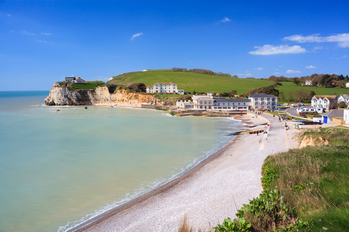 Freshwater Bay on the Isle of Wight, England, UK. Freshwater Bay on the Isle of Wight, England, UK.