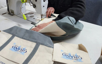 The upcycled bags are made from retired ship fabrics