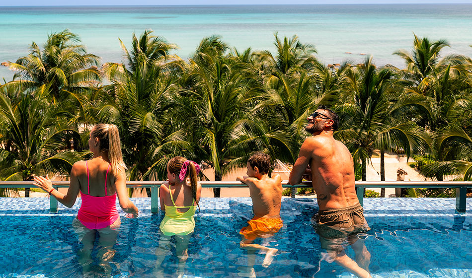 A family at Generations Riviera Maya