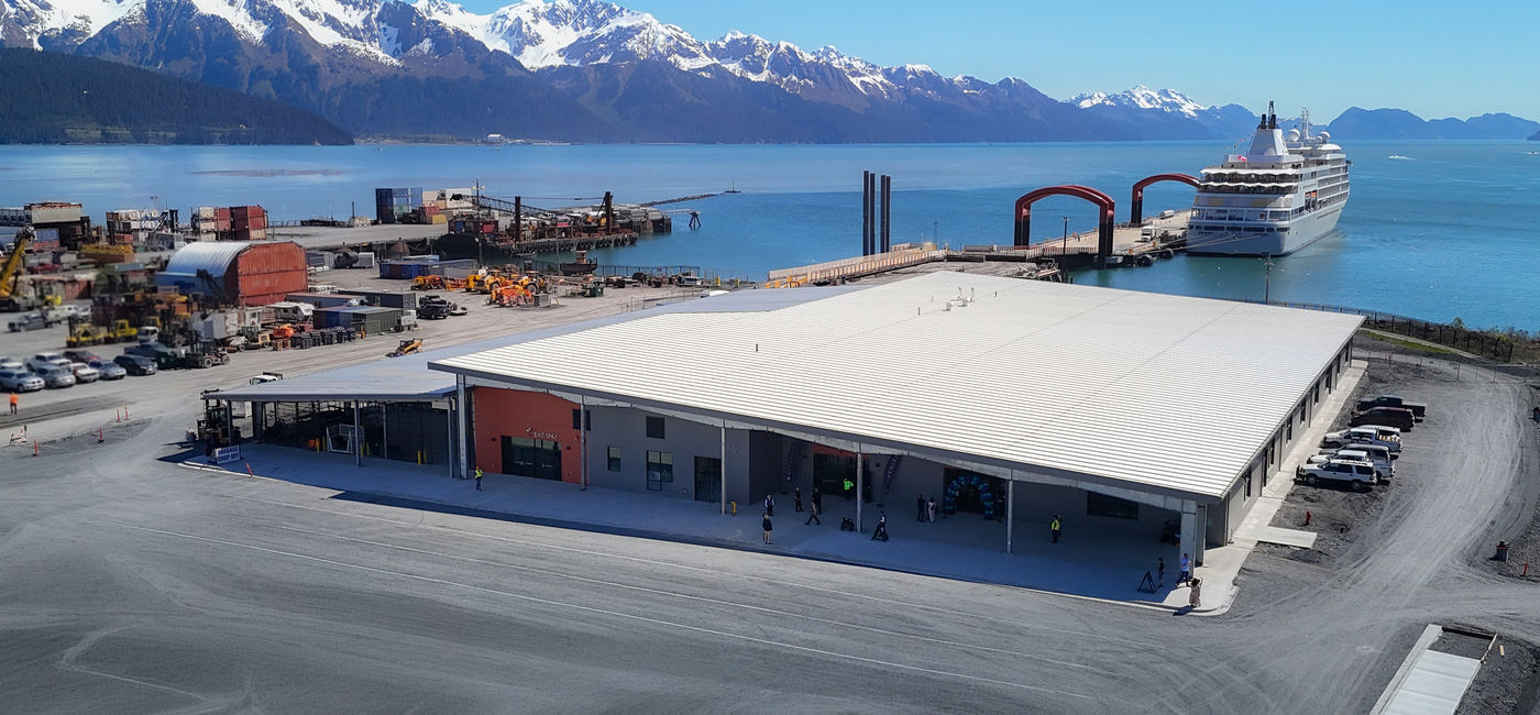 Image: Seward's new cruise terminal (Photo Credit: Royal Caribbean Group)