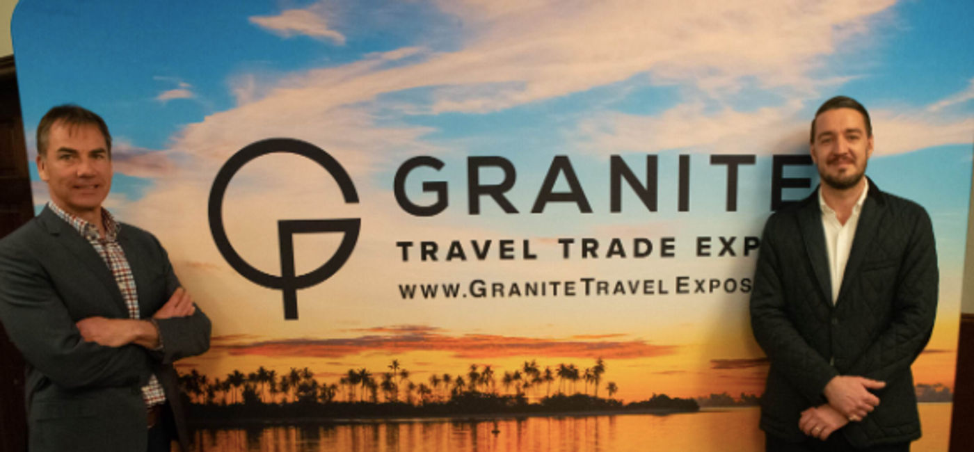 Image: Bradley Dean and Alex Portman, Granite Travel Trade Expos. (Photo Credit: Granite Productions)