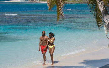 Romance Month in Antigua & Barbuda, beach, caribbean, couple, black traveler,