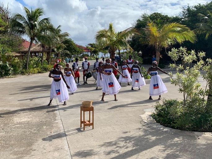 Haitian dancers at Labadee. Dancers at Labadee.