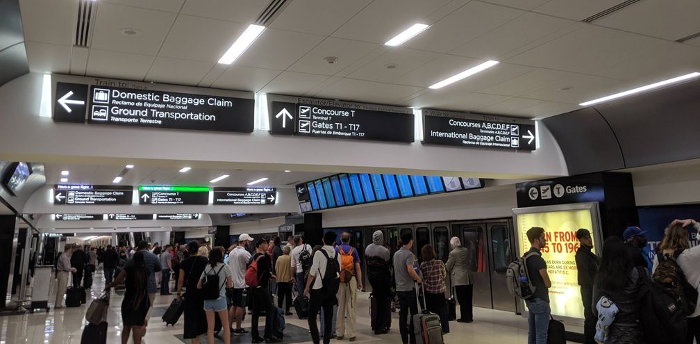 Airport Crowd