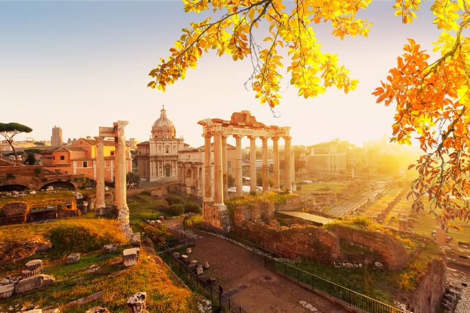 Rome, Italy in fall