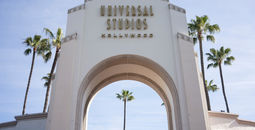 The entrance to the Universal Studios Hollywood.