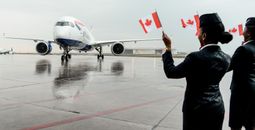 British Airways A350 Lands in Toronto