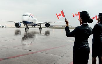 British Airways A350 Lands in Toronto