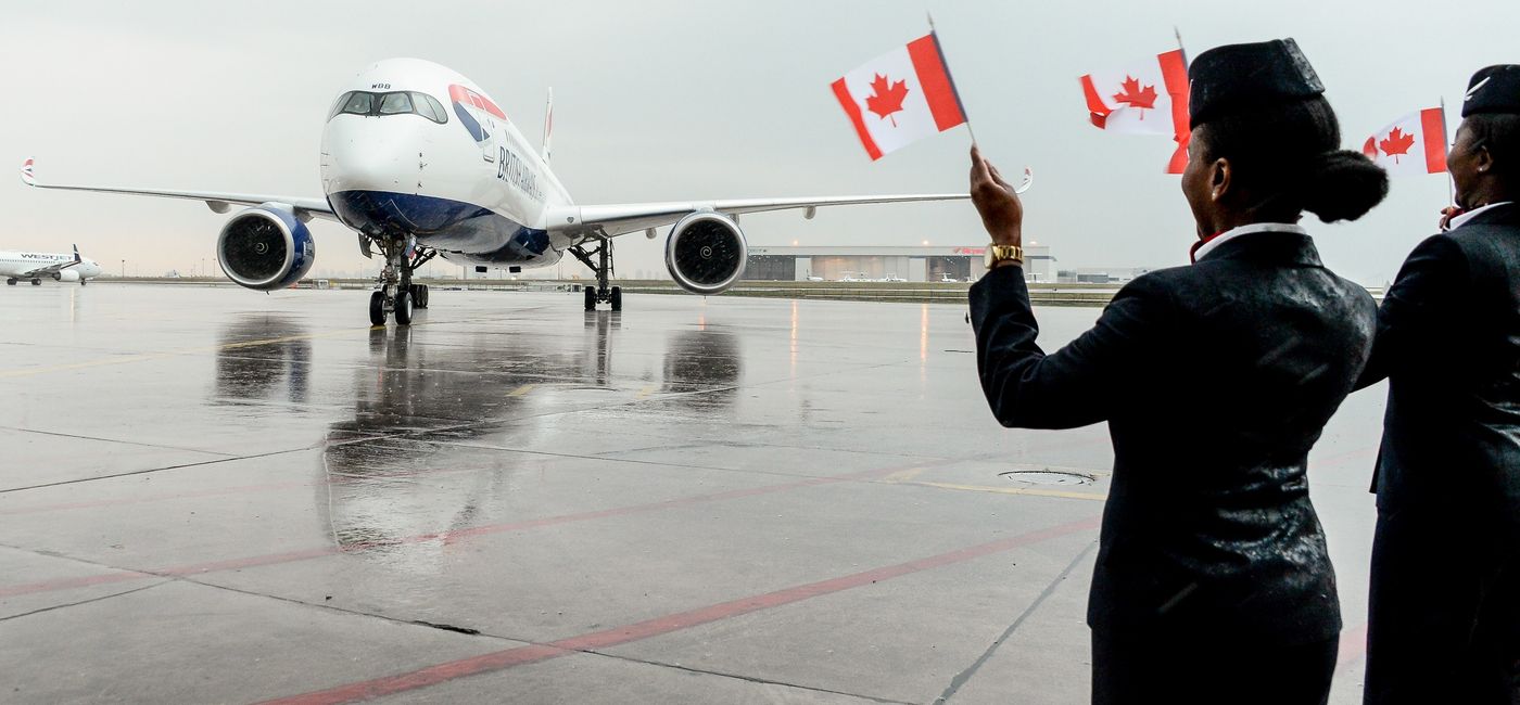 Image: British Airways A350 Lands in Toronto (Photo Credit: British Airways)