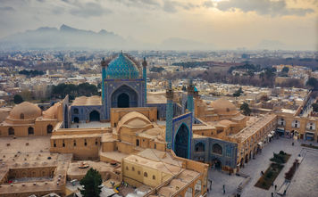 Naqsh-e Jahan Square in Isfahan, Iran.