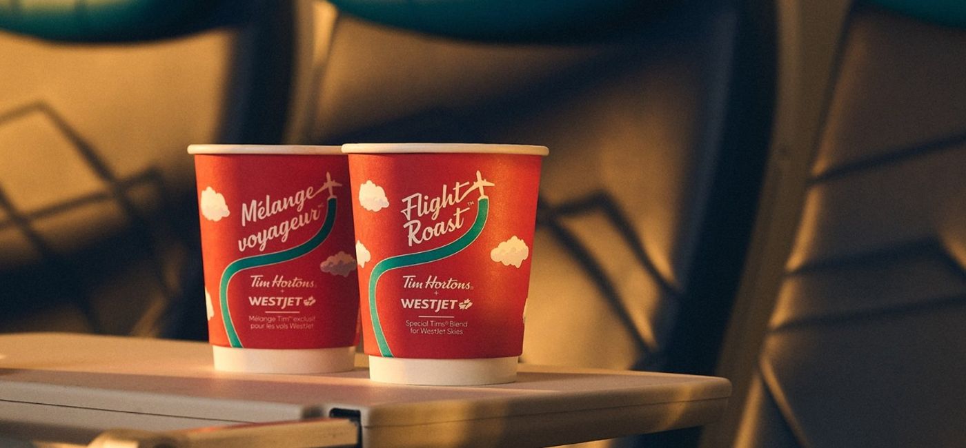 Image: WestJet and Tim Hortons brew up new partnership (Photo Credit: WestJet)