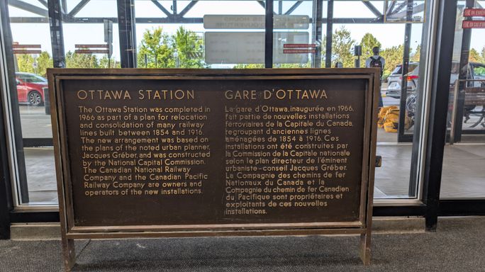 Ottawa Train station sign Ottawa Train station sign