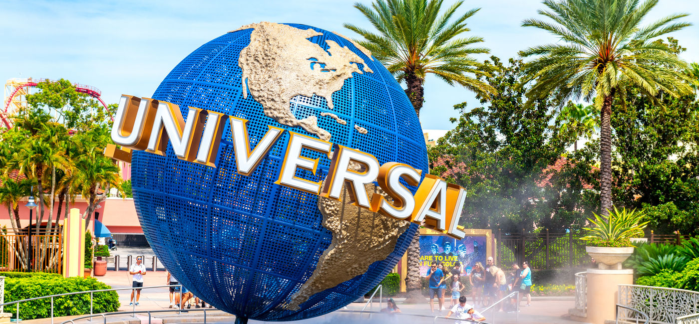 Image: Entrance to Universal Studios Florida at the Universal Orlando Resort. (Photo Credit: Adobe Stock/TOimages)
