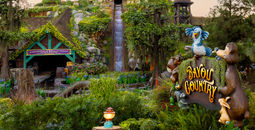 Tiana's Bayou Adventure in Bayou Country at Disneyland, Anaheim, California.