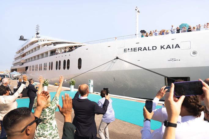 Emerald Kaia was christened in Venice