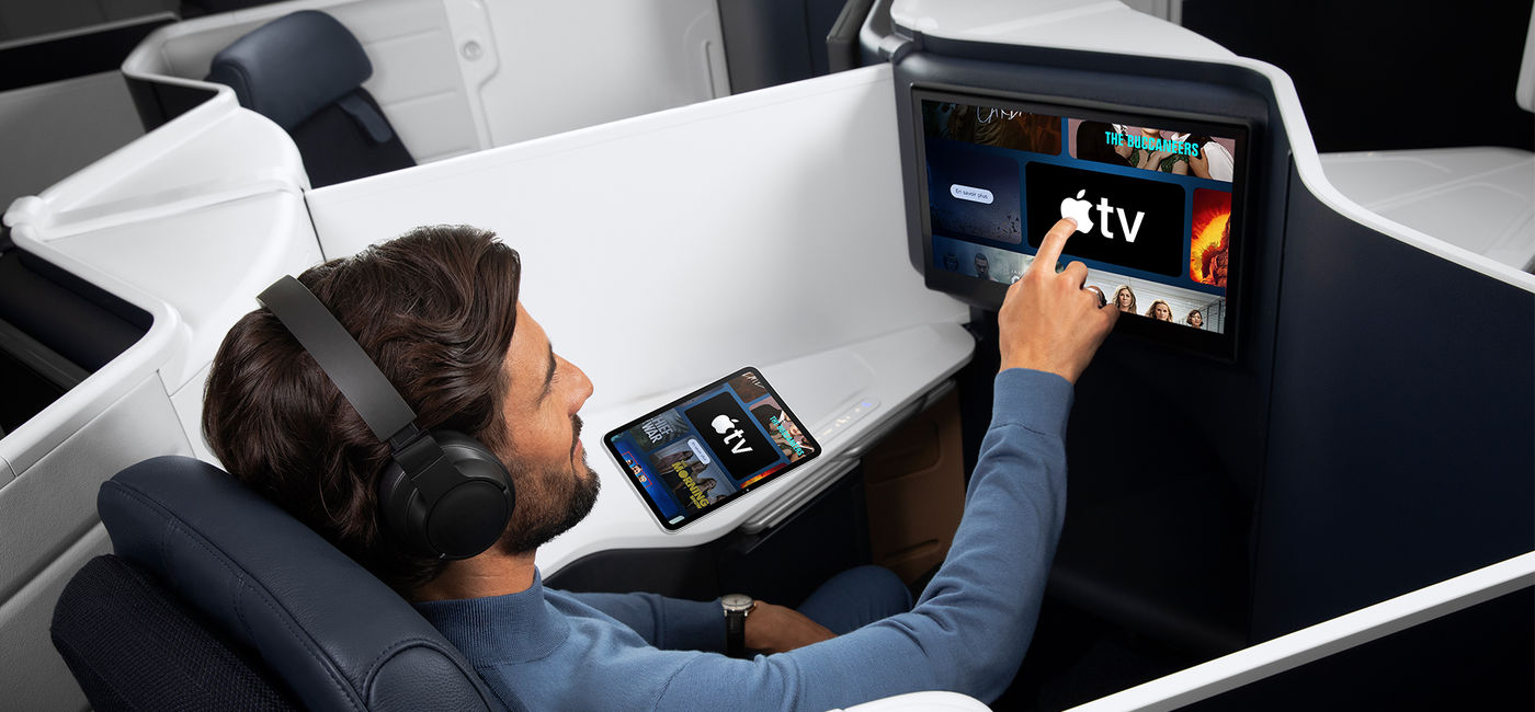 Image: Air France and Apple TV (Photo Credit: Air France)